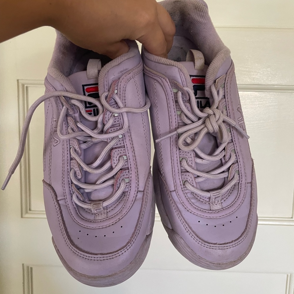 fila disrupter 2 lilac sneakers size 7